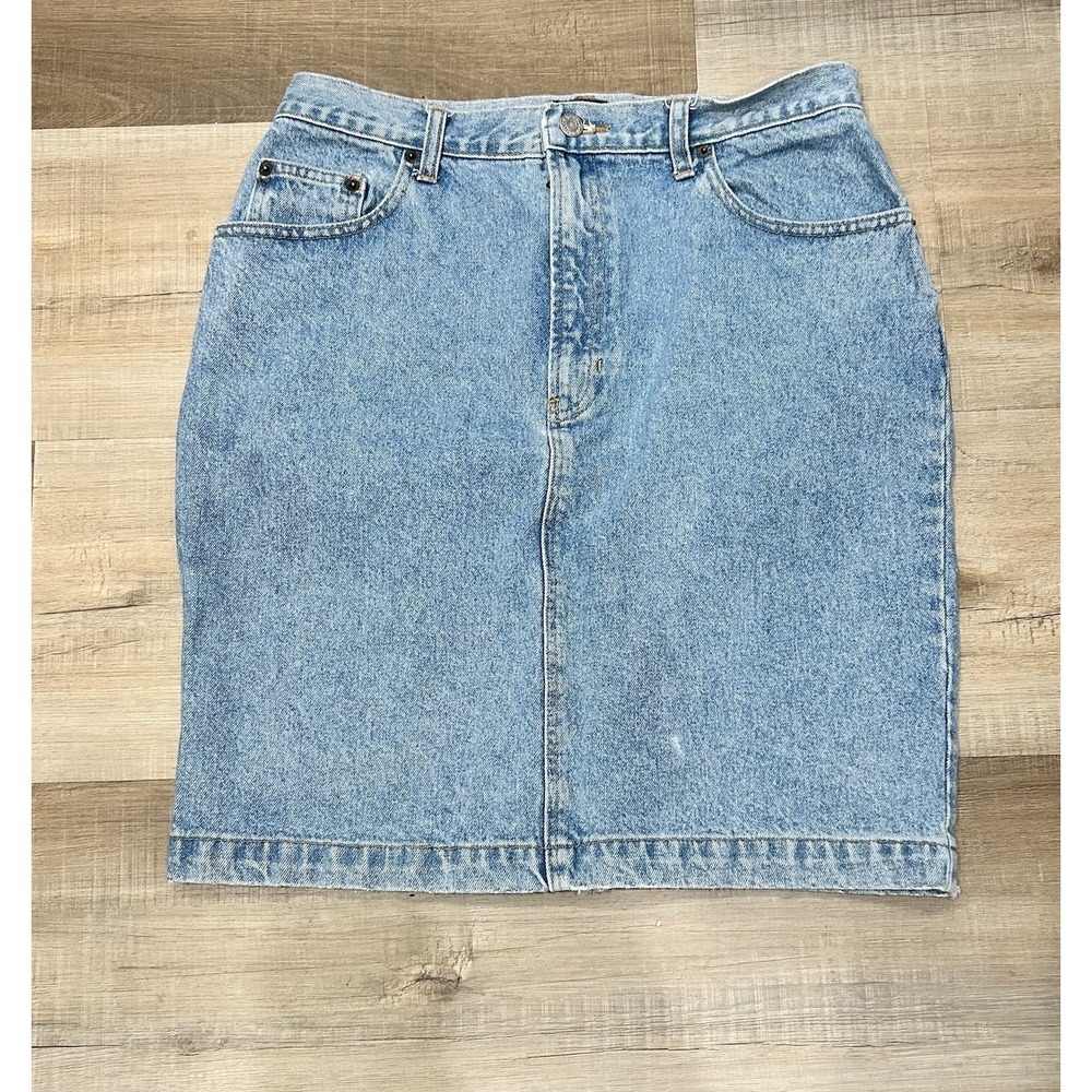 GAP Vintage 90s Hippie Jean Denim Mini Skirt Size 12 Light Wash Grunge Coastal